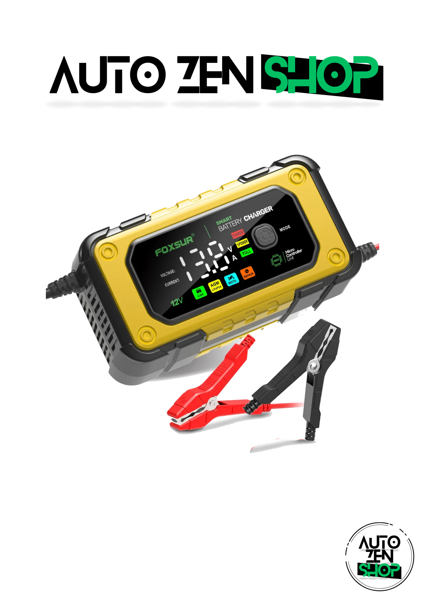 Chargeur de batterie 12V, 7A