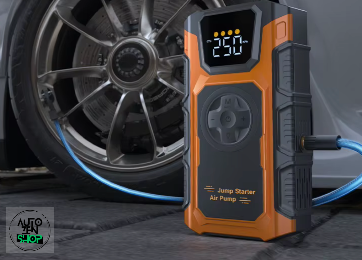 Booster 4en1 FEATOU 6000A (Booster / Gonfleur / Batterie Externe / Lampe Torche)