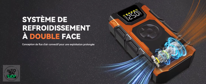 Booster 4en1 FEATOU 6000A (Booster / Gonfleur / Batterie Externe / Lampe Torche)